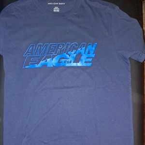 American eagle navy blue shirt size medium, excellent condition, never worn